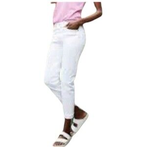 Earl Jeans Slightly Distressed White Jeans Sz 6
